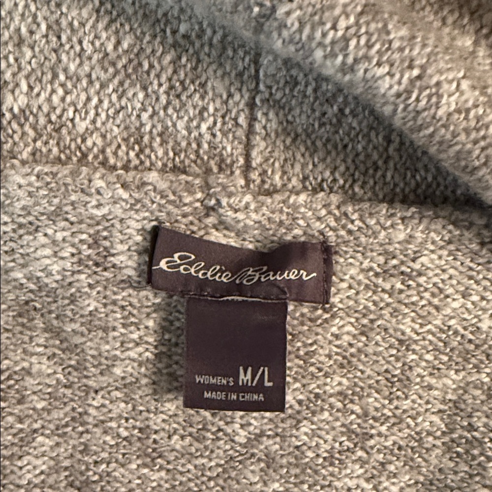Eddie Bauer Heathered Gray Knit Top